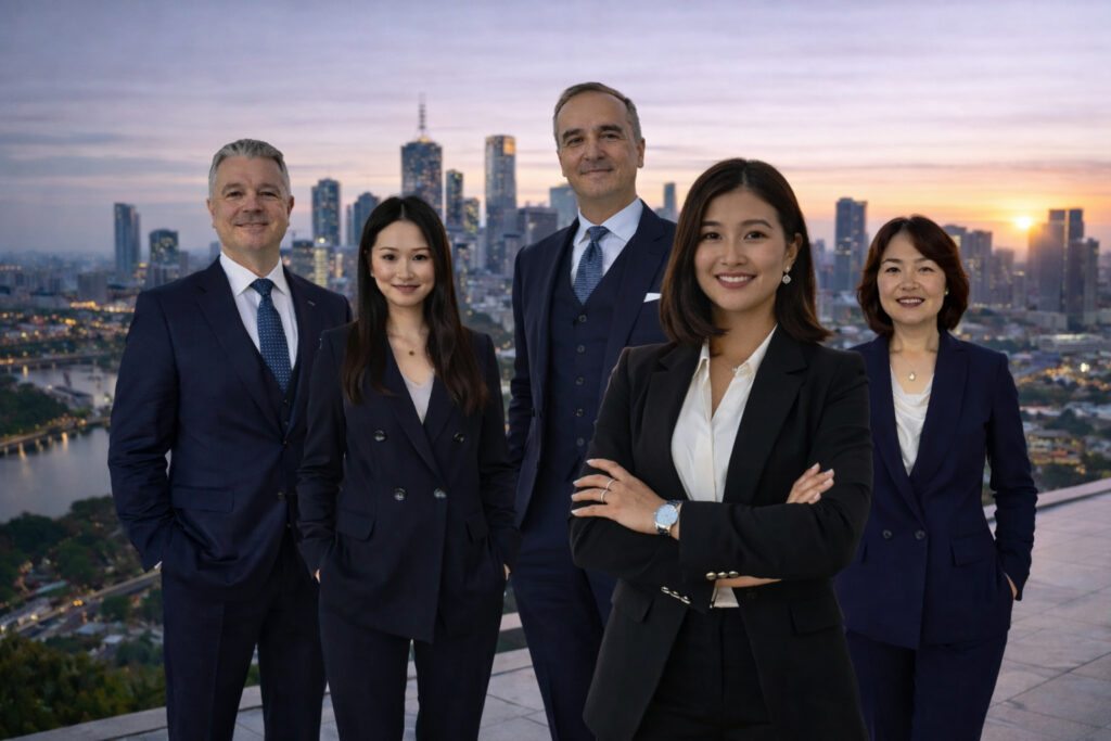 Team of business brokers